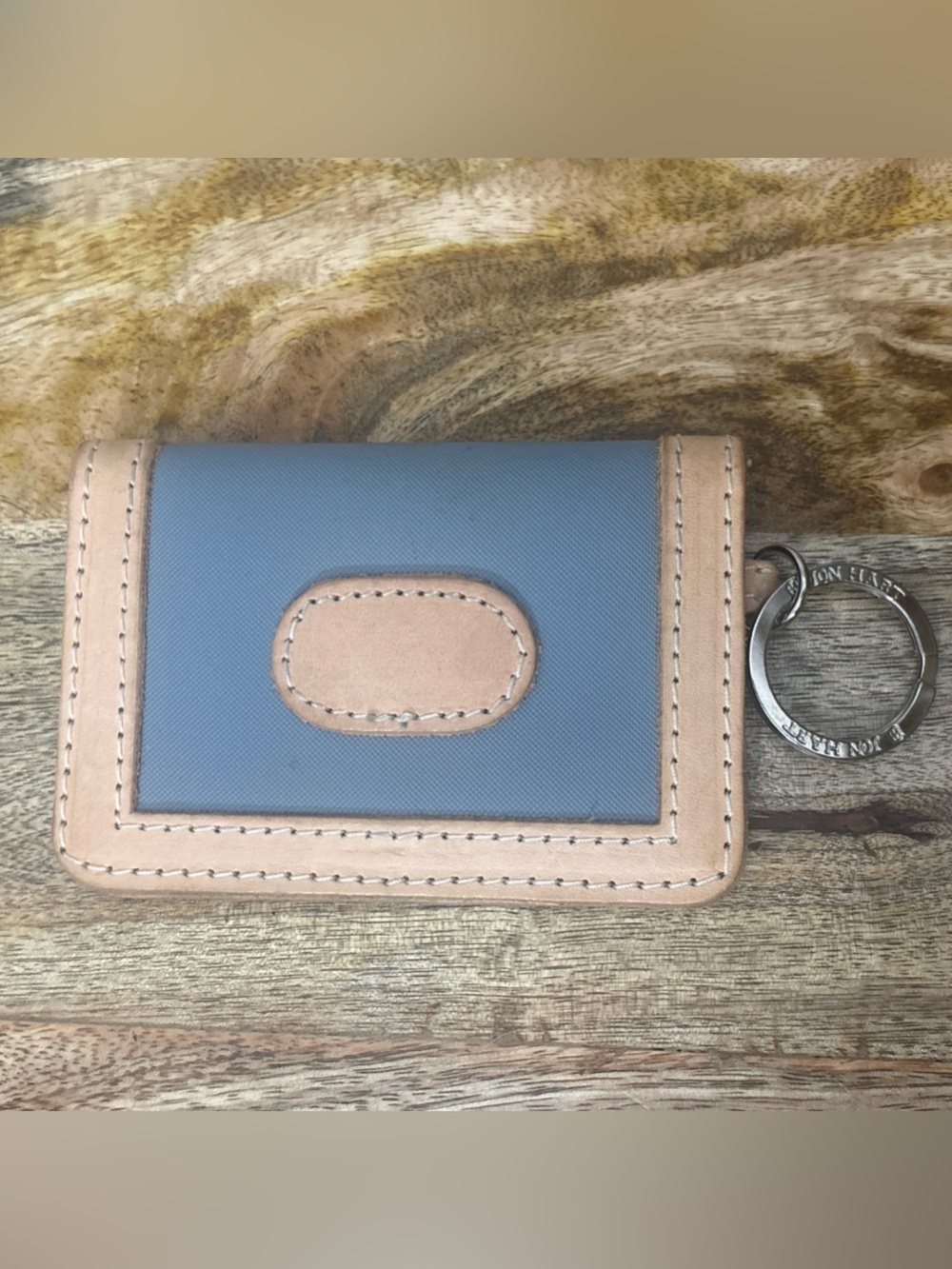 Jon Hart ID Wallet Cardholder Keychain Blue